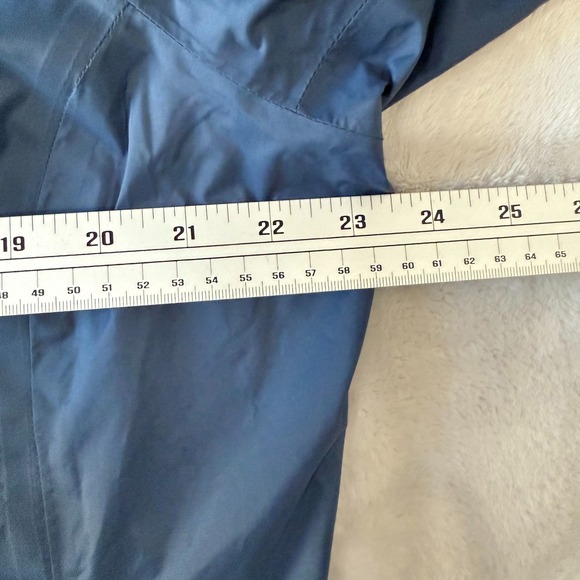 Mountain Hardwear Womens XL Blue Lightweight Packable Rain Jacket hooded - Picture 5 of 10